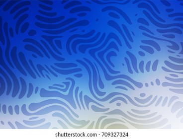 Light BLUE vector arabic abstract texture. Glitter abstract illustration with doodles and zentagles. The best blurred design for your business.