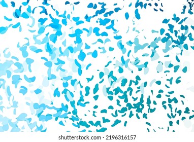 Light BLUE vector backdrop with abstract shapes. Modern abstract illustration with colorful random forms. Modern design for your business card.