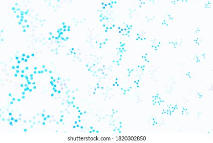 Light BLUE vector backdrop with artificial intelligence data. Colorful design in simple style with AI links. Pattern for  poster, banner of technology.