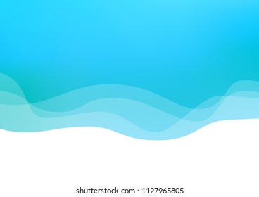 Light BLUE vector backdrop with bent lines. Geometric illustration in marble style with gradient.  Marble design for your web site.