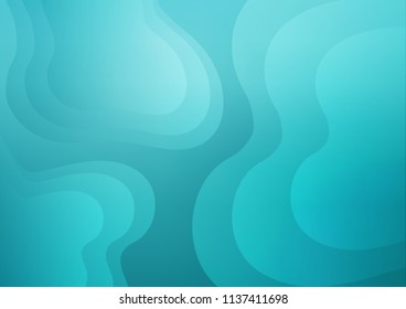 Light BLUE vector backdrop with bent lines. Creative illustration in halftone marble style with gradient. The best blurred design for your business.