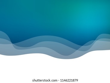 Light BLUE vector backdrop with bent lines. Creative geometric illustration in marble style with gradient. Textured wave pattern for backgrounds.