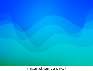 Light BLUE vector backdrop with bent lines. Creative geometric illustration in marble style with gradient. Marble design for your web site.