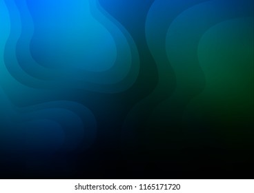 Light BLUE vector backdrop with bent lines. Geometric illustration in marble style with gradient.  A completely new marble design for your business.