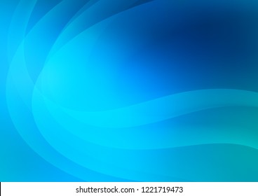 Light BLUE vector backdrop with bent lines. Brand new colored illustration in marble style with gradient. The elegant pattern for brand book.