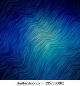 Light BLUE vector backdrop with bent lines. Colorful illustration in circular style with lines. Design for your business promotion.