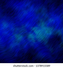 Light BLUE vector backdrop with bent lines. Abstract illustration with gradient bows. Pattern for websites, landing pages.