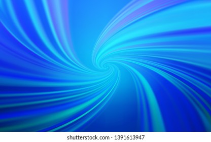 Light BLUE vector backdrop with bent lines. A circumflex abstract illustration with gradient. New composition for your brand book.