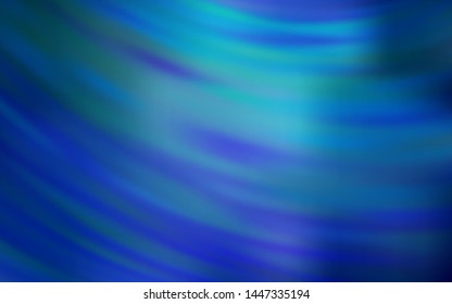 Light BLUE vector backdrop with bent lines. Glitter abstract illustration with wry lines. Elegant pattern for a brand book.