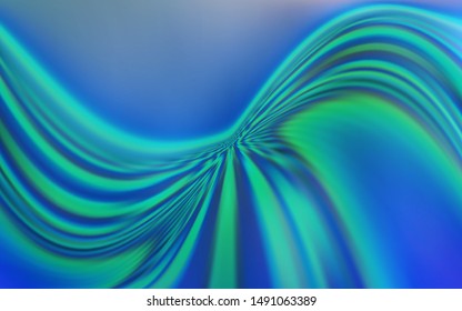 Light BLUE vector backdrop with bent lines. A sample with colorful lines, shapes. A completely new template for your design.