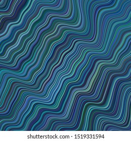 Light BLUE vector backdrop with bent lines. Shining colorful illustration in simple style. New composition for your brand book.