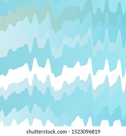 Light BLUE vector backdrop with bent lines. Abstract illustration with bandy gradient lines. Template for cellphones.