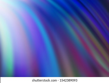 Light BLUE vector backdrop with bent lines. Brand new colored illustration in marble style with gradient. Pattern for your business design.