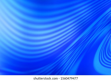 Light BLUE vector backdrop with bent lines. Glitter abstract illustration with wry lines. Abstract style for your business design.