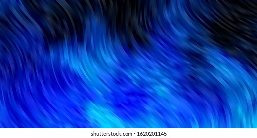 Light BLUE vector backdrop with bent lines. Colorful illustration in abstract style with bent lines. Pattern for commercials, ads.