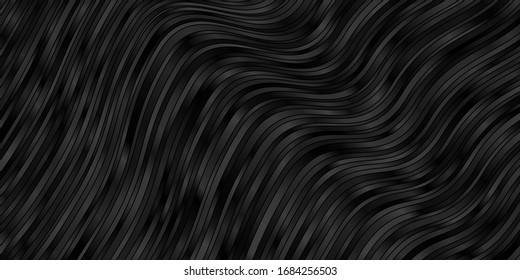 Light BLUE vector backdrop with bent lines. Illustration in abstract style with gradient curved.  Best design for your ad, poster, banner.