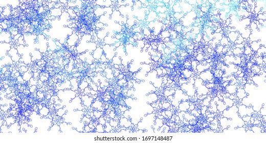 Light BLUE vector backdrop with bent lines. Colorful illustration in abstract style with bent lines. Pattern for ads, commercials.