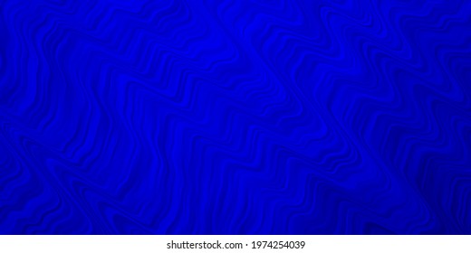 Light BLUE vector backdrop with bent lines. Bright sample with colorful bent lines, shapes. Best design for your posters, banners.