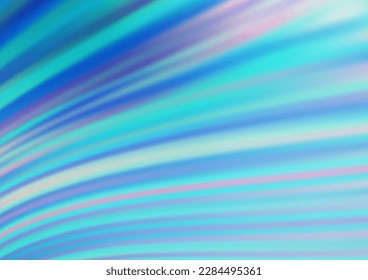 Light BLUE vector backdrop with bent lines. Creative geometric illustration in marble style with gradient. The template for cell phone backgrounds.