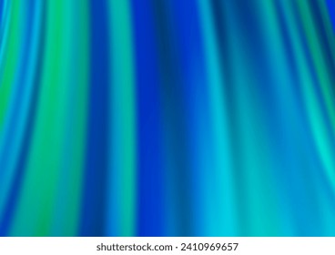 Light BLUE vector backdrop with bent lines. A sample with blurred bubble shapes. A completely new template for your business design.