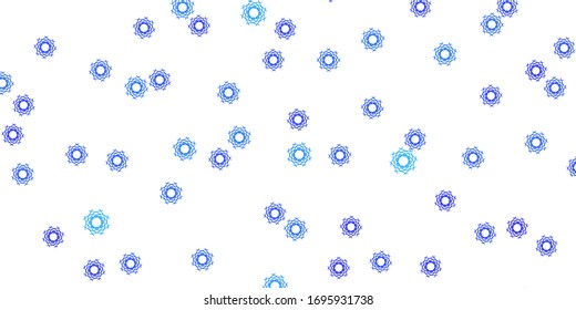 Light BLUE vector backdrop with chaotic shapes. Modern abstract illustration with gradient random forms. Simple illustration for your web site.