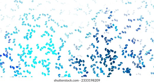 Light blue vector backdrop with chaotic shapes. Colorful abstract forms with gradient in simple style. Elegant design for wallpaper set.