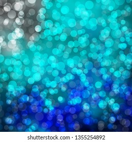 Light BLUE vector backdrop with circles. Modern abstract illustration with colorful circle shapes. Design for posters, banners.