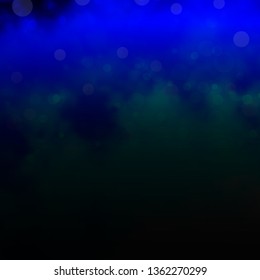 Light BLUE vector backdrop with circles. Abstract decorative design in gradient style with bubbles. Pattern for business ads.