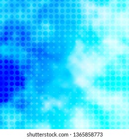 Light BLUE vector backdrop with circles. Modern abstract illustration with colorful circle shapes. Pattern for business ads.