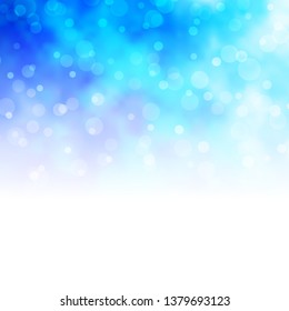 Light BLUE vector backdrop with circles. Abstract colorful disks on simple gradient background. Design for posters, banners.