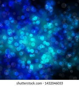 Light BLUE vector backdrop with circles. Modern abstract illustration with colorful circle shapes. Pattern for business ads.