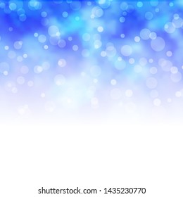 Light BLUE vector backdrop with circles. Modern abstract illustration with colorful circle shapes. New template for your brand book.