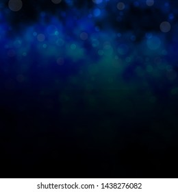 Light BLUE vector backdrop with circles. Abstract colorful disks on simple gradient background. Pattern for wallpapers, curtains.