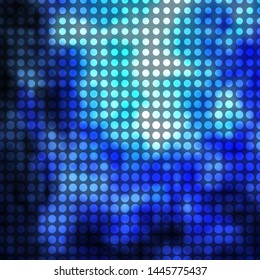 Light BLUE vector backdrop with circles. Abstract decorative design in gradient style with bubbles. Pattern for booklets, leaflets.