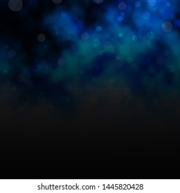 Light BLUE vector backdrop with circles. Illustration with set of shining colorful abstract spheres. Design for your commercials.