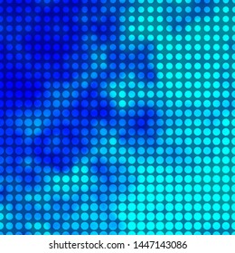 Light BLUE vector backdrop with circles. Colorful illustration with gradient dots in nature style. Design for posters, banners.