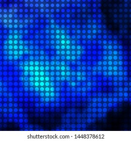 Light BLUE vector backdrop with circles. Glitter abstract illustration with colorful drops. Design for posters, banners.