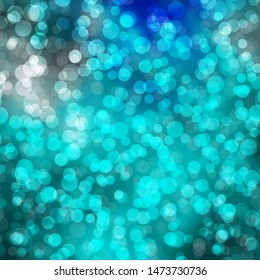 Light BLUE vector backdrop with circles. Illustration with set of shining colorful abstract spheres. Pattern for business ads.