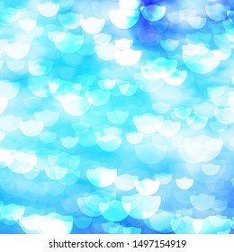 Light BLUE vector backdrop with circles. Abstract illustration with colorful spots in nature style. Pattern for booklets, leaflets.