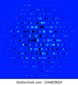 Light BLUE vector backdrop with circles. Glitter abstract illustration with colorful drops. Design for your commercials.