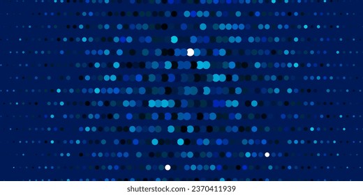 Fondo vector ligero AZUL con círculos. Ilustración con un conjunto de esferas abstractas coloridas y brillantes. Patrón de folletos, folletos.