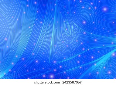 Light BLUE vector backdrop with circles and lines. Abstract background with gradient geometric pattern. Smart design for business ads.