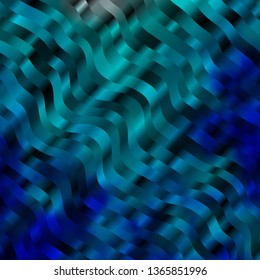 Light BLUE vector backdrop with circular arc. Abstract gradient illustration with wry lines. Best design for your ad, poster, banner.