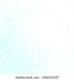 Light BLUE vector backdrop with circular arc. Bright sample with colorful bent lines, shapes. Design for your business promotion.