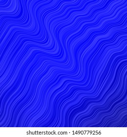 Light BLUE vector backdrop with circular arc. Bright sample with colorful bent lines, shapes. Pattern for ads, commercials.