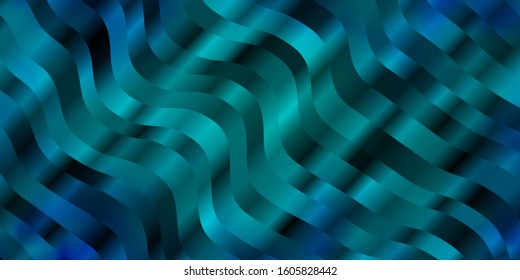 Light BLUE vector backdrop with circular arc. Illustration in abstract style with gradient curved.  Best design for your ad, poster, banner.