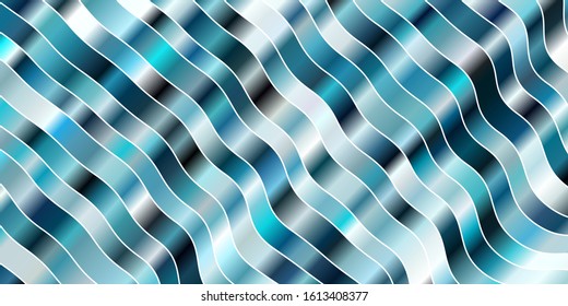 Light BLUE vector backdrop with circular arc. Bright illustration with gradient circular arcs. Best design for your ad, poster, banner.