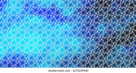 Light BLUE vector backdrop with circular arc. Brand new colorful illustration with bent lines. Pattern for commercials, ads.