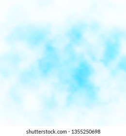Light BLUE vector backdrop with cumulus. Colorful illustration with abstract gradient clouds. Template for landing pages.