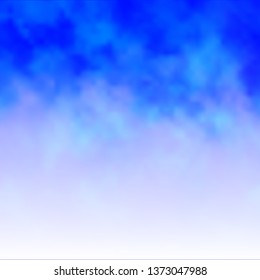 Light BLUE vector backdrop with cumulus. Abstract illustration with colorful gradient clouds. Beautiful layout for uidesign.